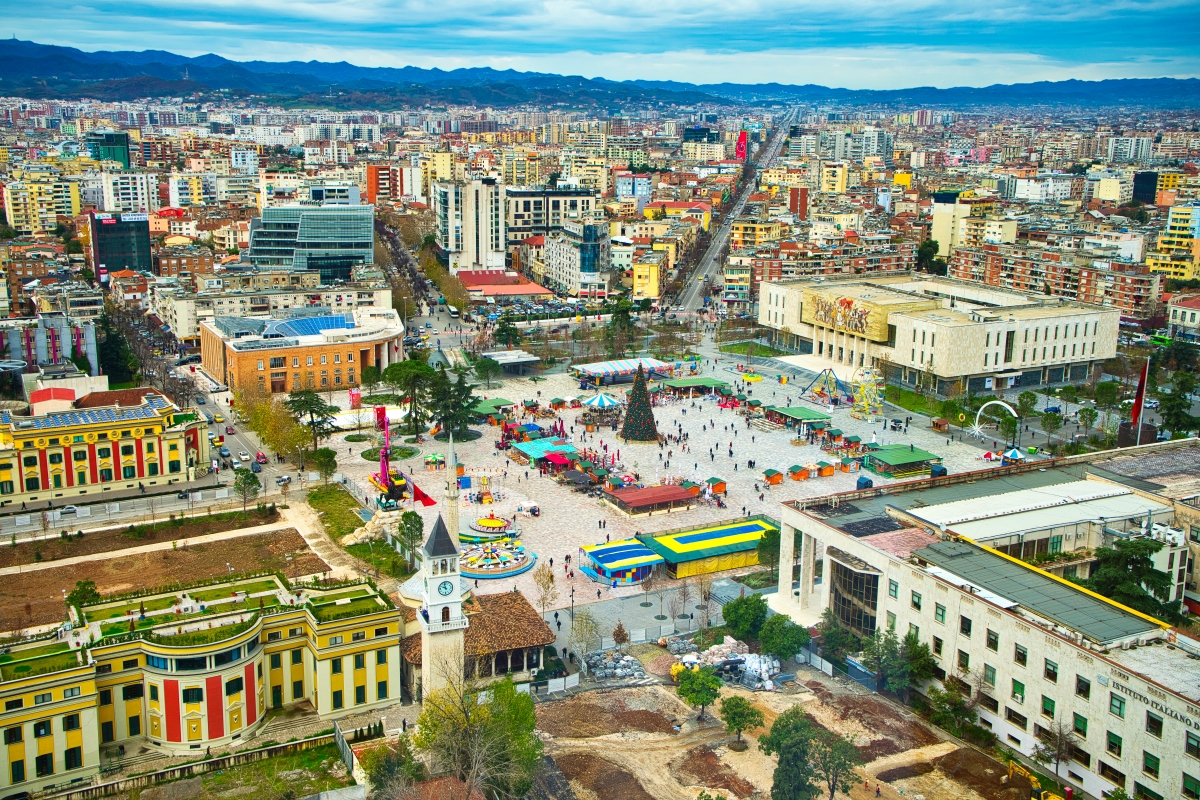 Tirana, panoráma